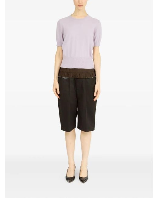 Maison Margiela Pink Virgin Wool Top