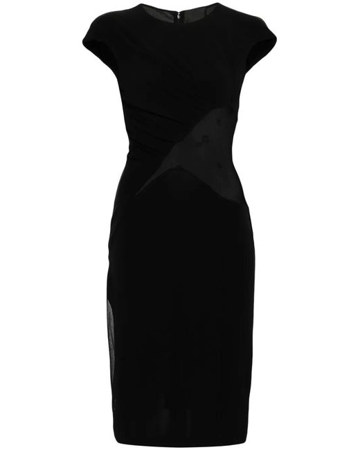 Givenchy Black Chic Mini Draped Dress For
