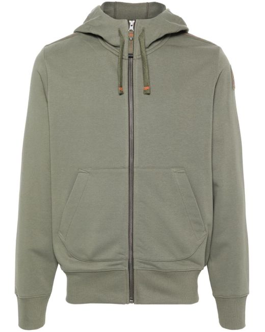Parajumpers Green Charlie Easy Logo-patch Hoodie for men