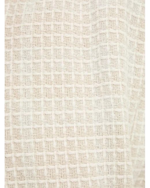 Boss White Grid-Pattern Jacket
