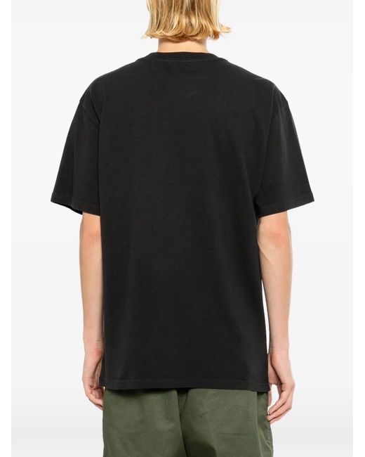 Melt Black T-Shirt À Imprimé Tête De Mort for men