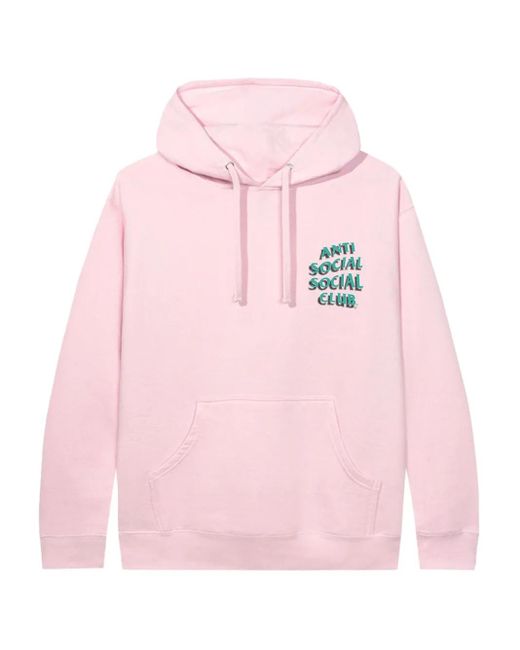 ANTI SOCIAL SOCIAL CLUB Men's Pink Toned Down Hoodie