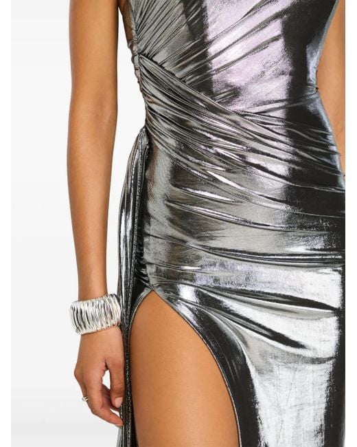 retroféte Gray Shivani Abendkleid