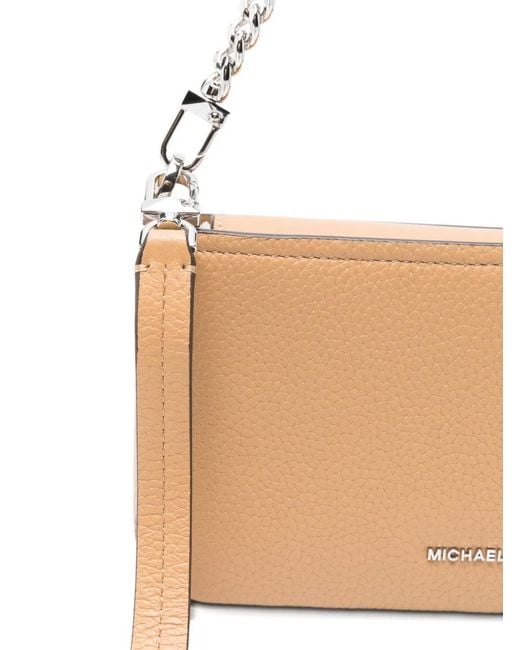 MICHAEL Michael Kors White Small Bryant Chain Leather Shoulder Bag