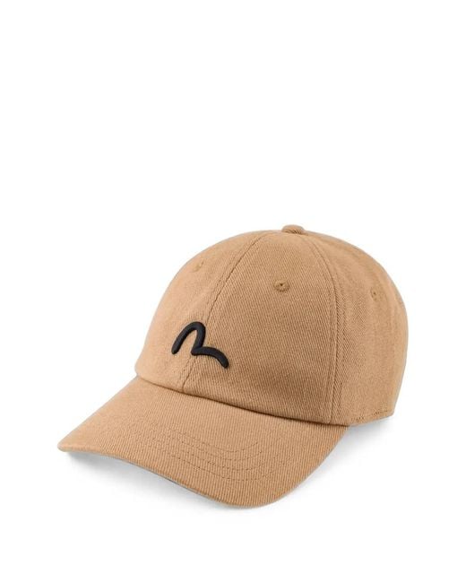 Evisu Natural Seagull Logo-Embroidered Baseball Cap