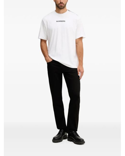 Benetton Black Logo-Patch Jeans for men
