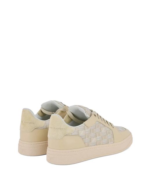 Giuseppe Zanotti White Gz Biarritz Monogram-Print Sneakers for men