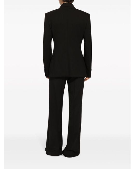 Blazer con diseño cruzado Dolce & Gabbana de hombre de color Black