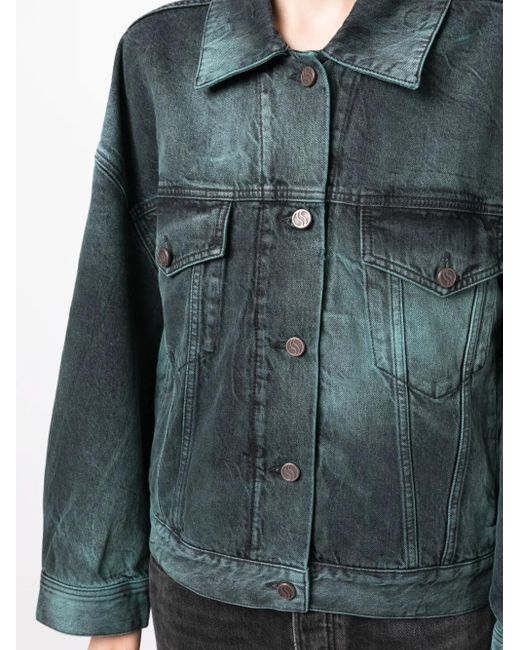 Stella McCartney Denim Jack in het Green