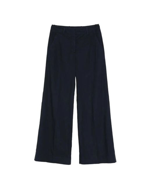 Slowear Blue Wide-Leg Trousers