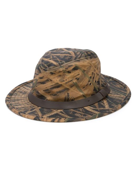 Filson Cotton Camouflage Fedora Hat in 