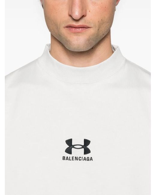 Balenciaga White X Under Armour T-Shirt for men