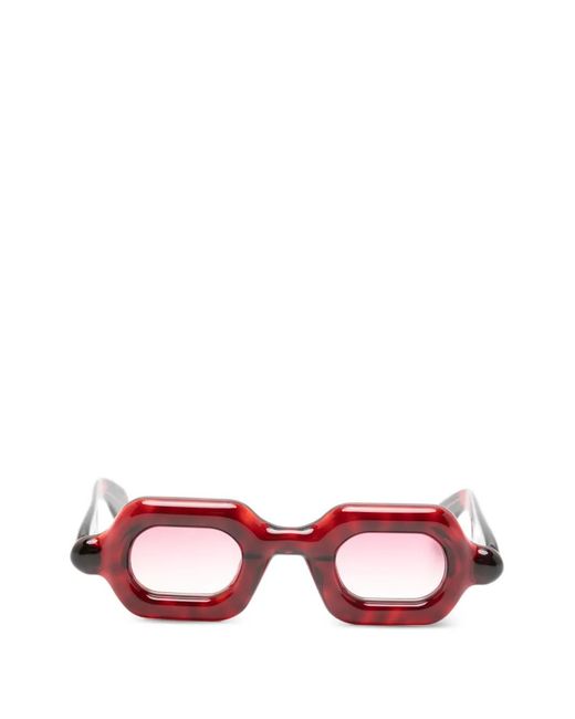 Paloceras Pink Geometric-Frame Sunglasses