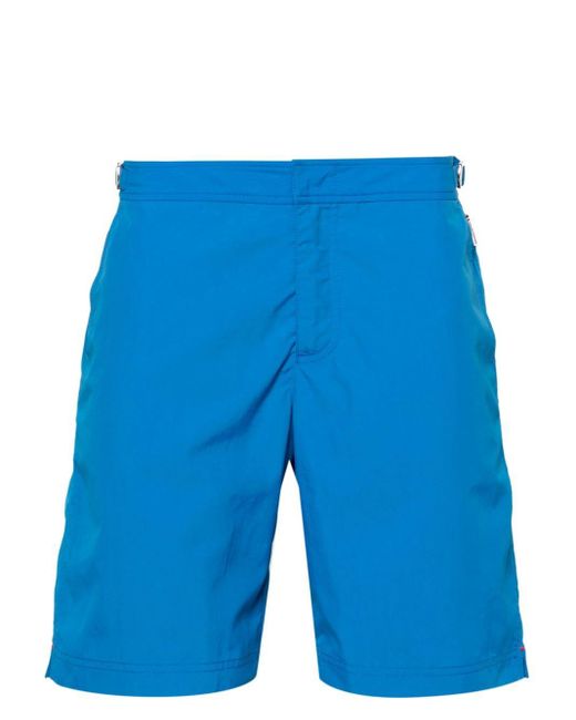 Orlebar Brown Blue Dane Mid-length Swim Shorts for men