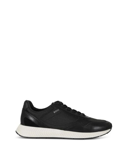 Boss Black Titanium Runn Panelled Sneakers for men