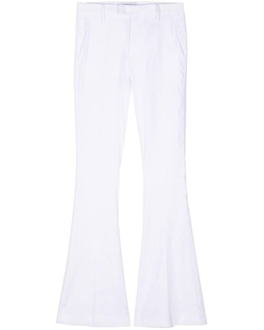 Dondup White Flared Trousers