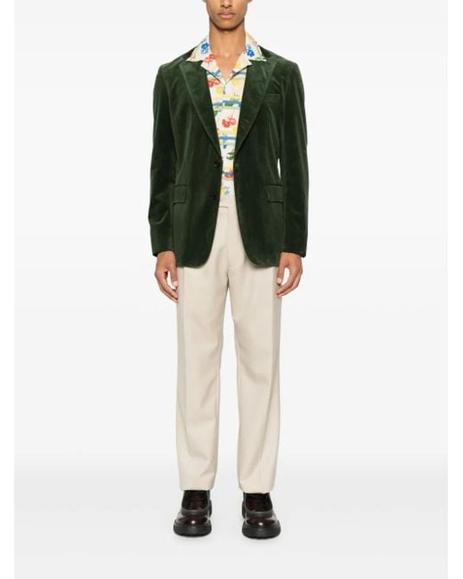 Fursac White Wool Trousers for men