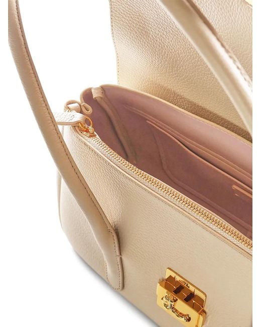 Coccinelle Natural Textured Shoulder Bag