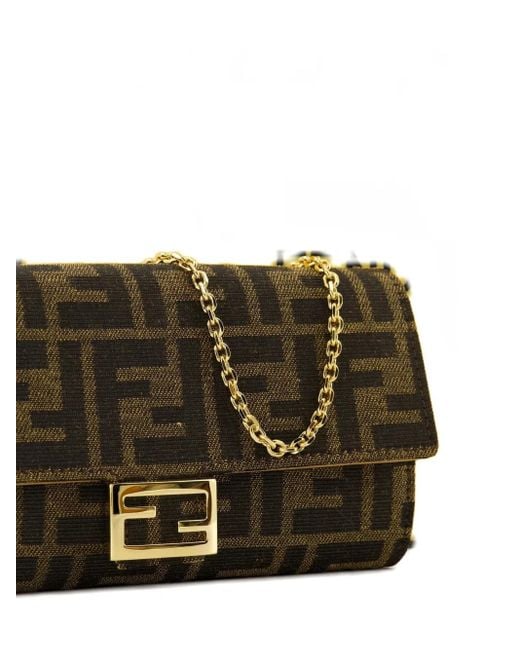Fendi Continental Crossbodytas Met Ff-Monogram in het Brown