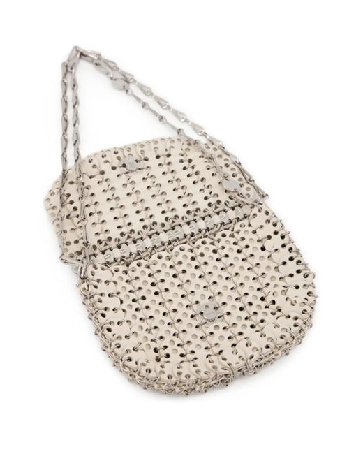 Rabanne White 1969 Chainmail-Effect Shoulder Bag