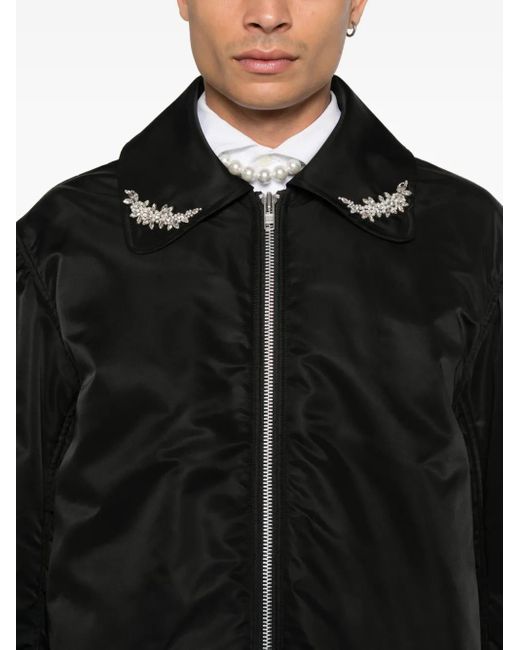 Chaqueta Bómber Con Detalles Simone Rocha de color Black
