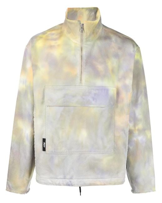 MSGM Sweatshirt Mit Batikmuster in Gray für Herren