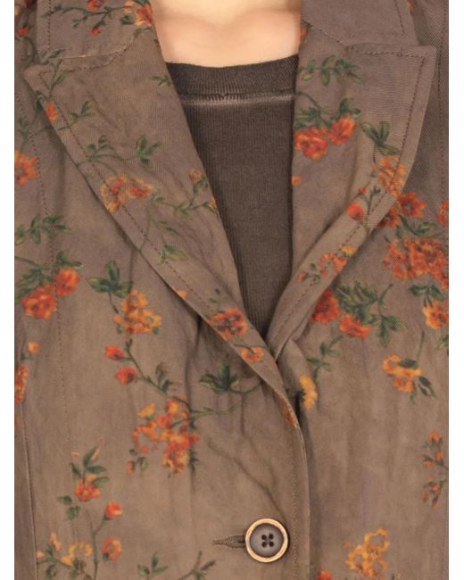 Uma Wang Trui Met Bloemenprint in het Brown
