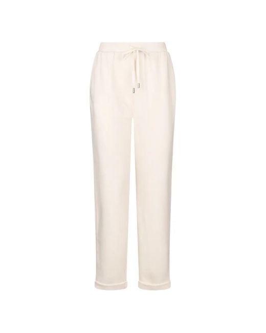 Liu Jo White Elasticated Drawstring Trousers
