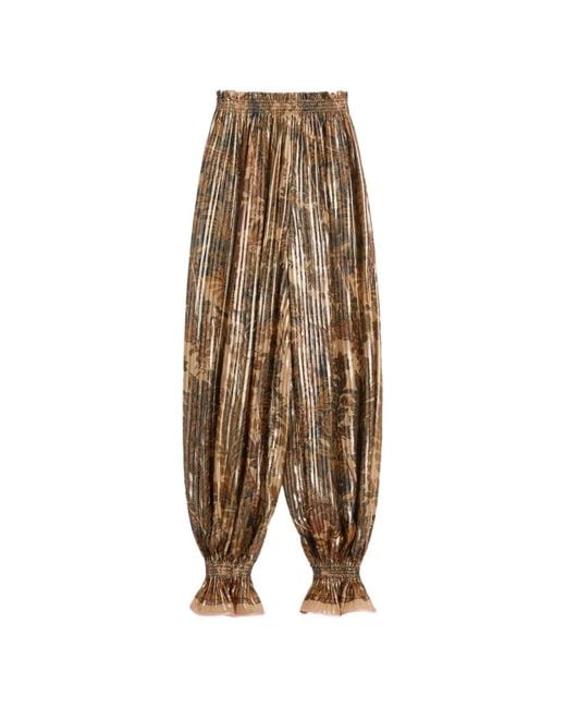 Valentino Garavani Natural Voyage Imaginaire-Print Balloon Trousers