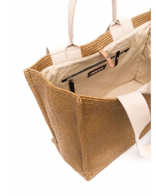 Borsa Shopper Con Logo di Marni in Brown