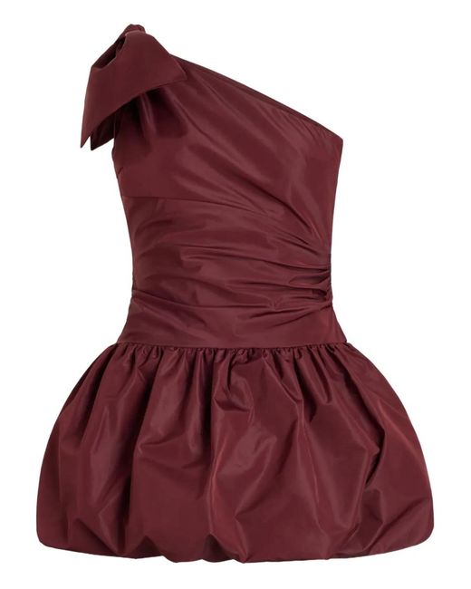 Patou Purple One-Shoulder Mini Dress