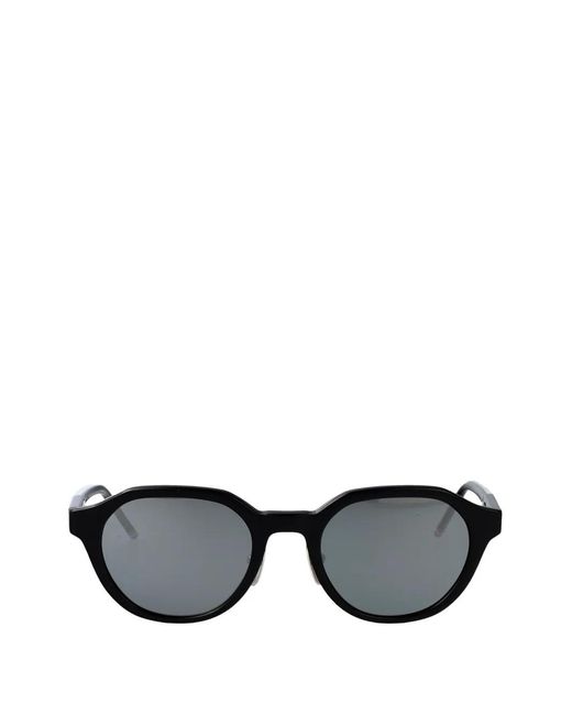 Thom Browne Black Geometric-Frame Sunglasses