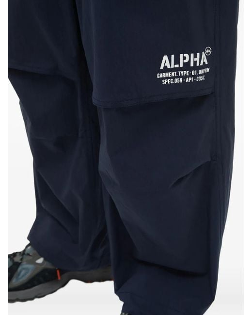 Pantalones a capas con cordón Alpha Industries de hombre de color Blue
