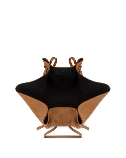 Yuzefi Natural Large Mochi Leather Shoulder Bag