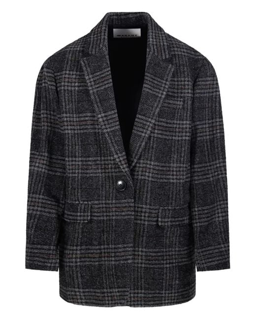 Isabel Marant Geruite Blazer in het Black