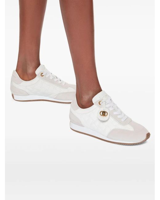 Kurt Geiger White Chelsea Tag Sneakers