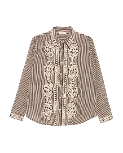 MAISON HOTEL Brown Bebo Shirt