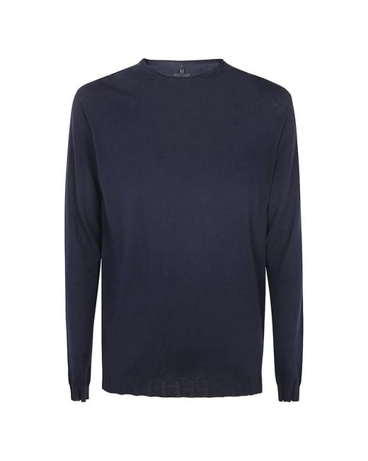 MD75 Blue Crew-Neck Pullover for men