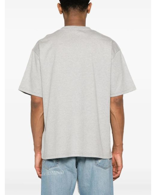 Gcds Gray Logo Loose T-Shirt for men