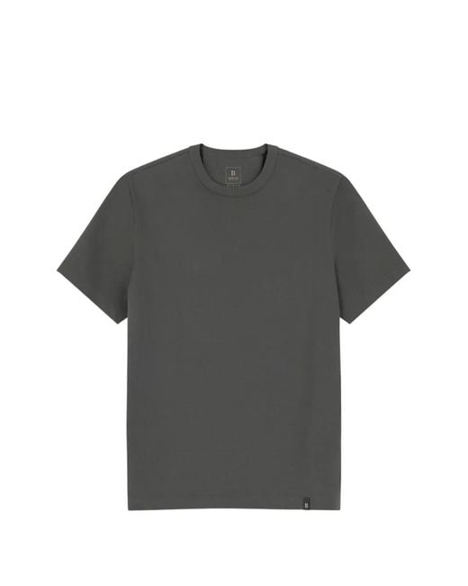 Boggi Gray T-Shirt En Jersey De Coton Mélangé En Diagonale B Tech for men