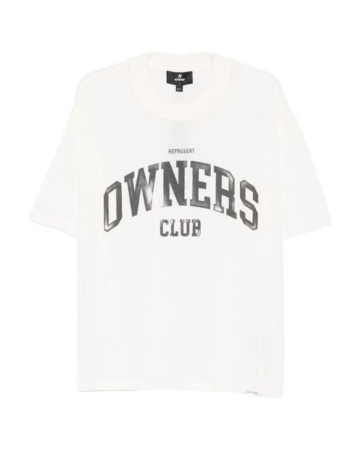 Represent Tops ,Wit ,T-Shirt in het White voor heren