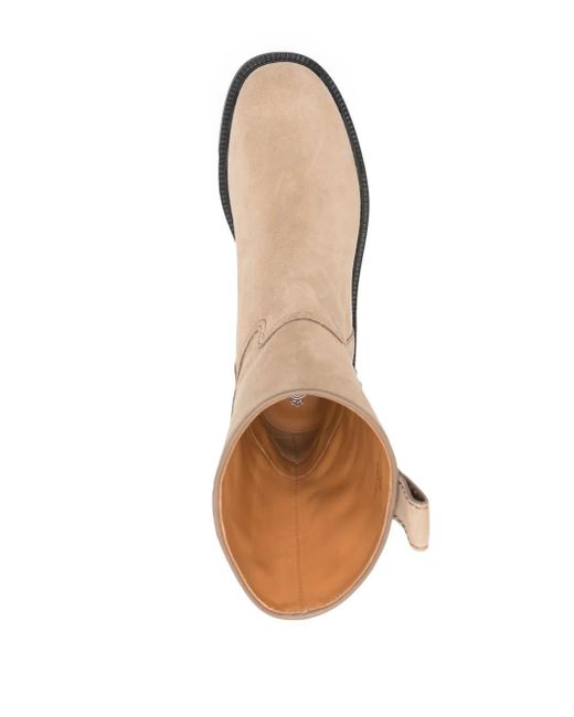 Tod's Natural T Timeless-Plaque Boots