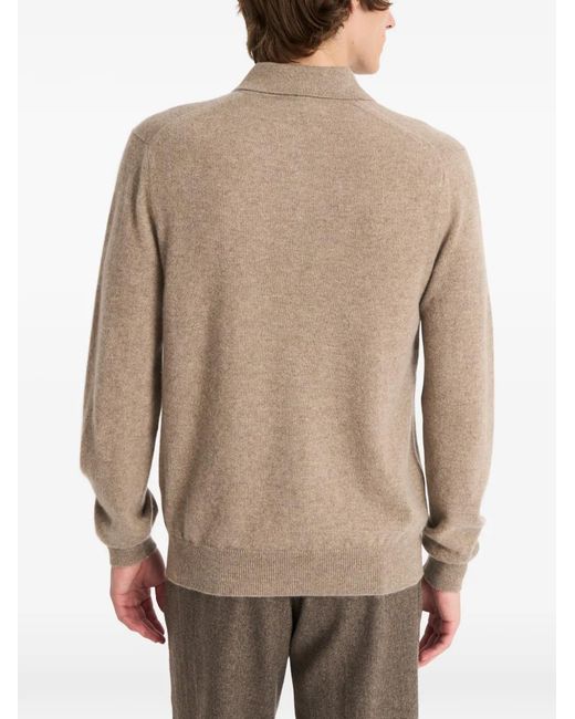 Pringle of Scotland Natural Cashmere Polo Shirt for men
