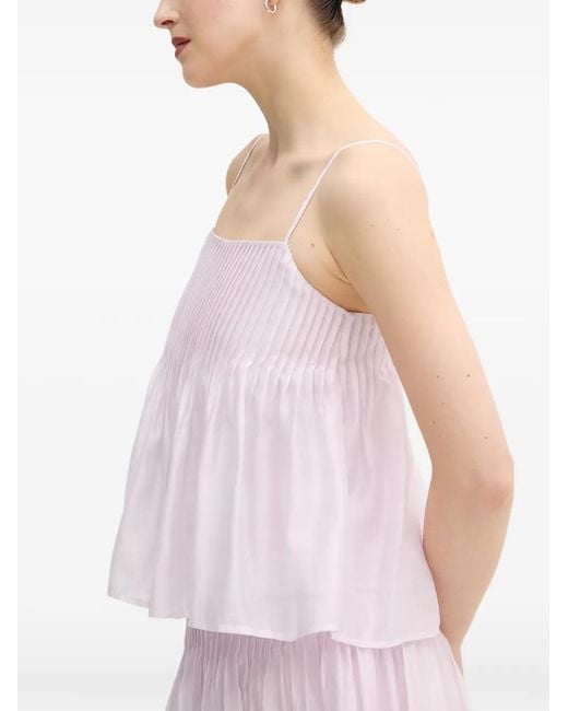 INTROPIA Purple Coral Spaghetti-Strap Top