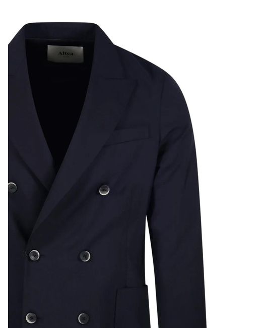 Altea Blue Double-Breasted Jacket for men