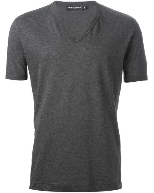 Dolce & Gabbana Gray Classic T-Shirt for men