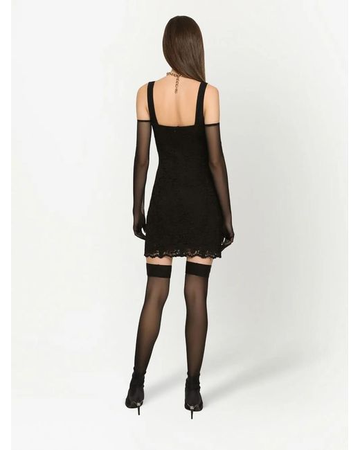 Dolce & Gabbana Black Kim Short Lace Dress