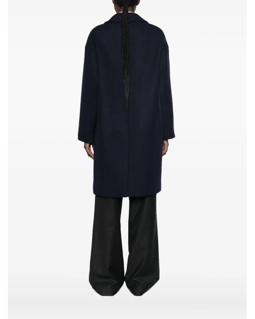 Ottod'Ame Blue Simona Single-Breasted Coat