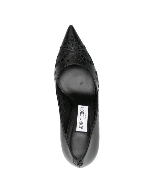 Jimmy Choo Black Love Pointed-Toe Pumps