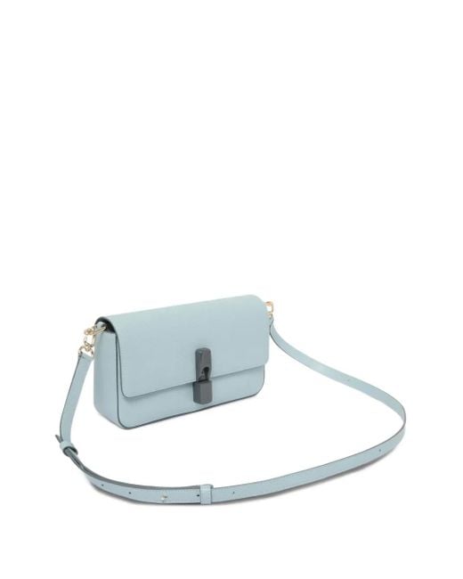 Furla Blue Small Iride Clasp-Fastening Shoulder Bag